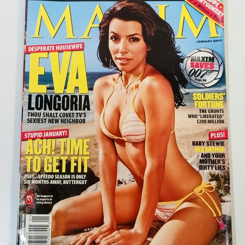 Maxim Magazine Jan 2005 Eva Longoria Desperate Housewives Cover Free Shipping